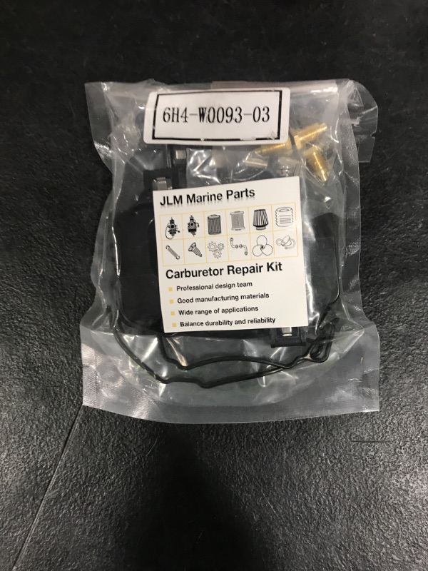 Photo 1 of JLM MARINE 6H4W009304 Carburetor Rebuild Kit for Yamaha 40 50 HP Outabord Engines Carb Kit 6H4-W0093-03 18-7768