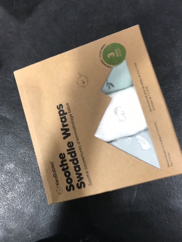 Photo 1 of 3-Pack Organic Baby Swaddle Sleep Sacks - Swaddles for Newborns, Infant 0-3 Months, Baby Girls, Boys, Soft & Snug Newborn Sleep Sack, Nursery Swaddling Blankets (Bunnies)