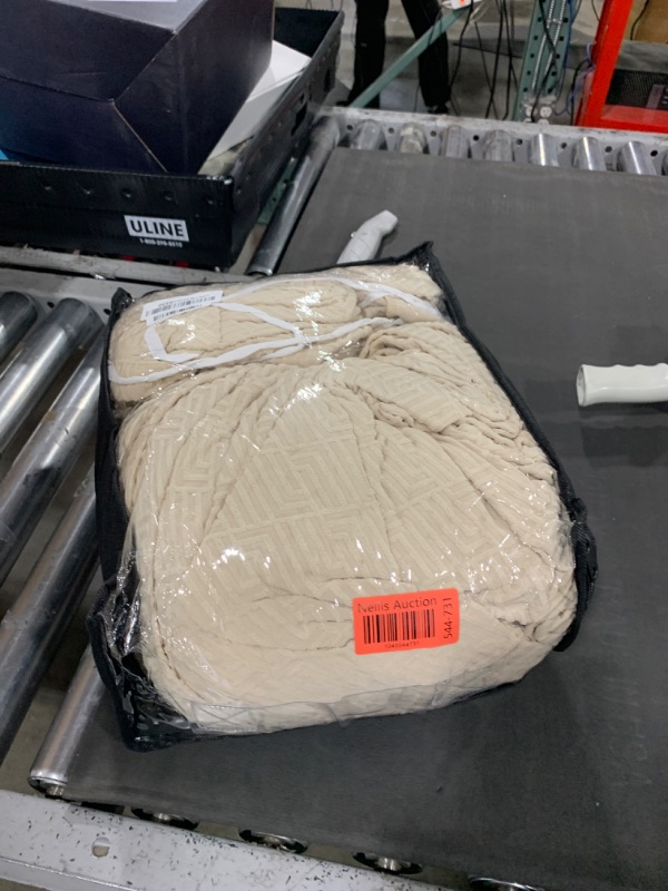Photo 1 of XINEAGE New 4 Pieces Extra Large Couch Covers for 3 Cushion Sofa Super Stretch Sofa Cover for 3 Large Seat Cushion Universal Slip Cover for Living Room (Light Beige), 91"-110"(3 Cushions)