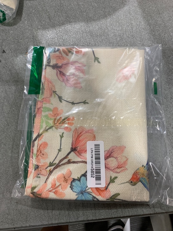 Photo 1 of Artoid Mode Flowers Bird Butterfly Spring Table Runner, Seasonal Kitchen Dining Table Decoration for Home Party Decor 13x72 Inch