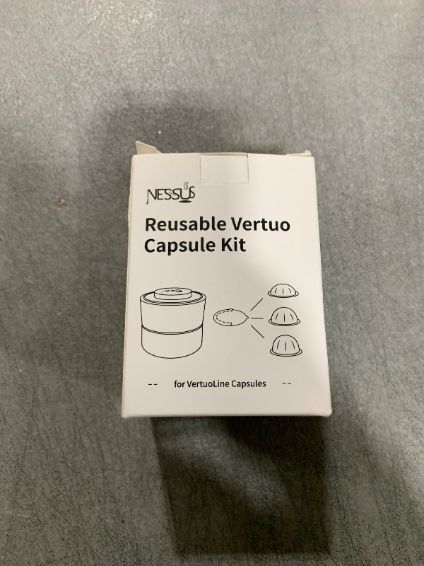 Photo 1 of Nessus Reusable Kit for Nespresso Pods Vertuo, [ALSeal EZ FIT] for Reusable Nespresso Vertuo Pods with 100 Pcs Aluminum Foil Seal Lid, Holder, Brush, Refillable Coffee Pod, Vertuo Next Capsule Machine