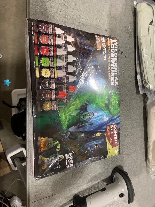 Photo 1 of The Army Painter Wilderness Adventures DnD Acrylic Paint Combo Set - 15 Warpaints for Models & Miniatures, Acrylic Warpaints, Quickshade Washes, Metallic Paints & 2 Plastic Miniatures
