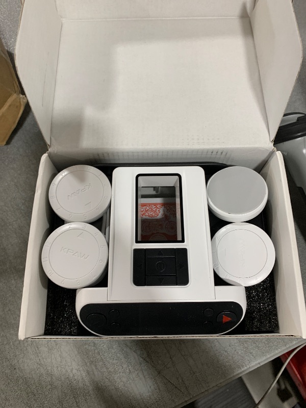 Photo 1 of KPAW Automatic Card Shuffler and Dealer - 1-2 Decks Support 12 Players, 4 Drawing Remotes, Auto Post-Shuffle Deal, Consecutive/Random Dealing, for Poker, Blackjack, UNO, Phase 10, Five Crowns (White)