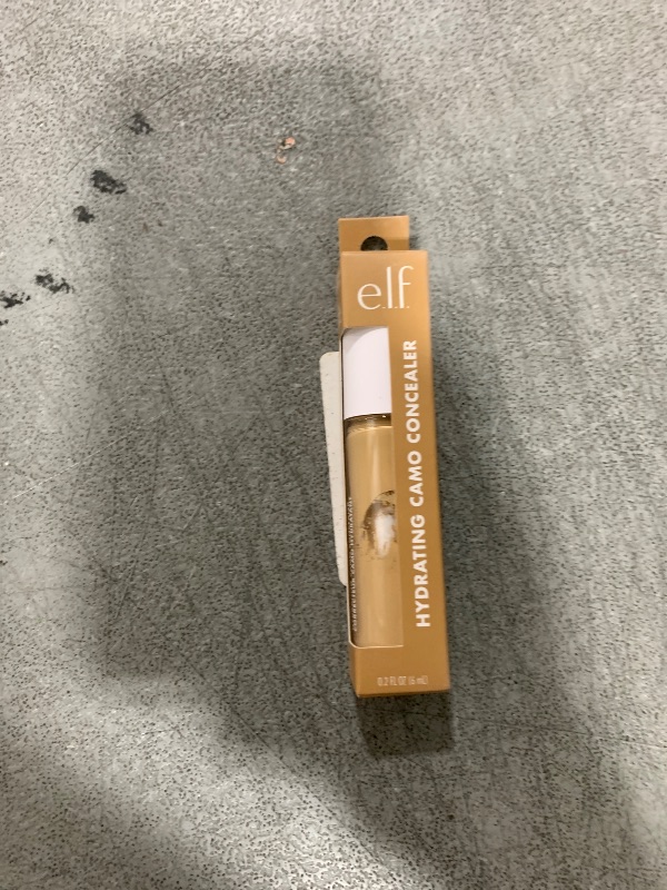 Photo 1 of e.l.f. Hydrating Camo Concealer, Covers Blemishes & Under-Eye Circles, Full-Coverage & Delivers A Satin Finish, Vegan & Cruelty-Free, Light Beige