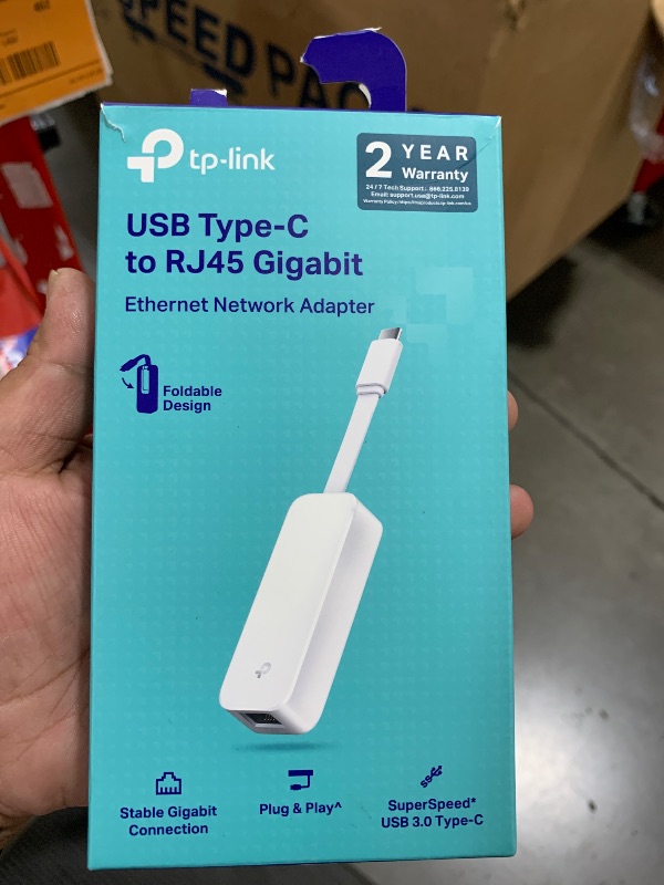 Photo 1 of TP-Link USB C To Ethernet Adapter(UE300C), RJ45 To USB C [Thunderbolt 3/4 Compatible] Type-C Gigabit Ethernet LAN Network Adapter, Compatible With Apple MacBook Pro 2017-2023, MacBook Air, And More
