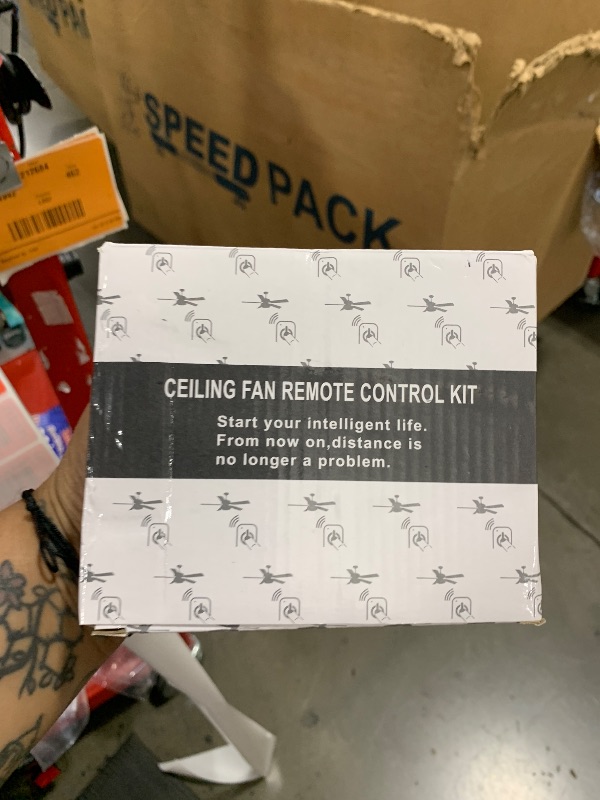 Photo 1 of Ceiling Fan Remote Control Kit, Small Size Universal Speed, Light & Timing 3 in 1 Wireless Control, for Harbor Breeze Hunter Hampton Bay Lichler Ceiling Fans Light Remote