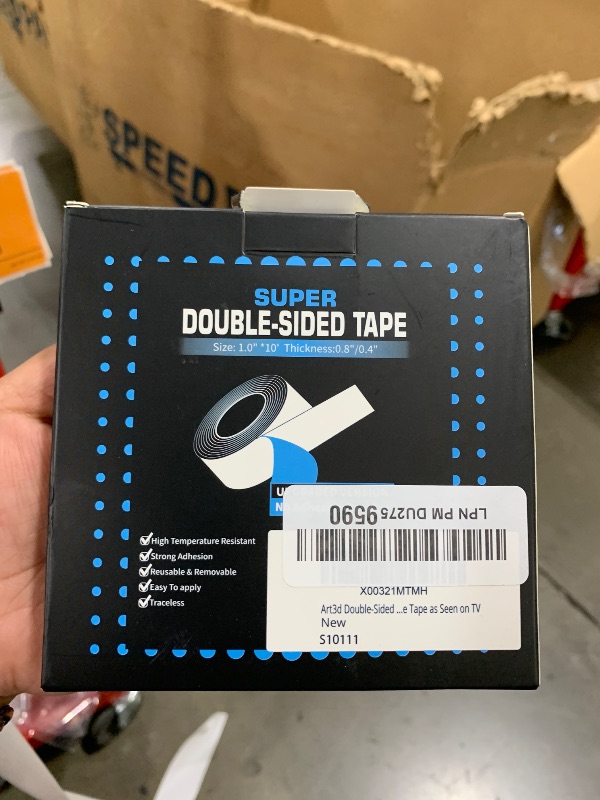Photo 1 of Art3d Double-Sided Mounting Tape (10FT), Multipurpose Removable Adhesive Foam Tape, Transparent, Household