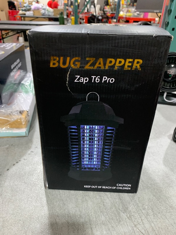 Photo 1 of GOOTOP Bug Zapper Outdoor, Mosquito Zapper, Electric Fly Zapper, Mosquito Killer, Fly Traps, 3 Prong Plug, Flying Insects Zapper Indoor Outdoor 90-130V, 4200V, ABS Plastic Outer (Black)