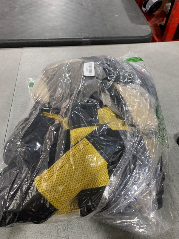 Photo 1 of CAR PASS Universal 13PCS 3D Air Mesh-100% Breathable Seat Covers Full Sets Steering Wheel&Belt Cover Airbag and Rear Split Bench Compatible for 90% Automotive SUV Truck Cute Women Black Yellow