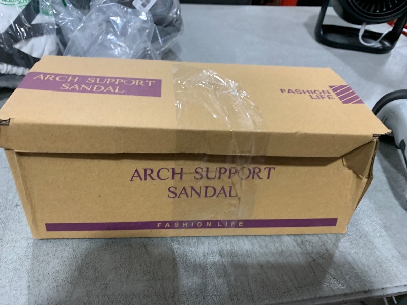 Photo 1 of MEGNYA Comfortable and Arch Support Black Sandals for Women, Orthotic and Lightweight Walking Slides with Adjustable Straps Black Size 8