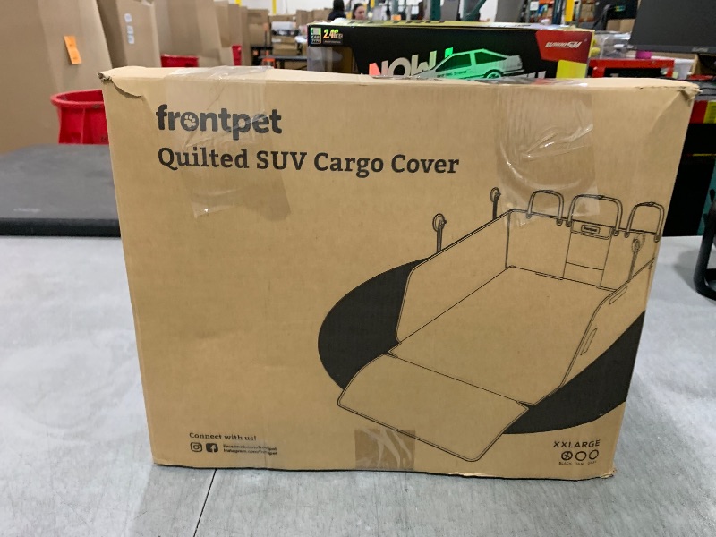 Photo 1 of FrontPet SUV Cargo Liner for Dogs - Water-Resistant Pet Trunk Cargo Cover Mat for SUVs and Sedans with Bumper Flap Protector, Trunk Cover, Non-Slip Liner, (58" X 58") Upgraded 2025