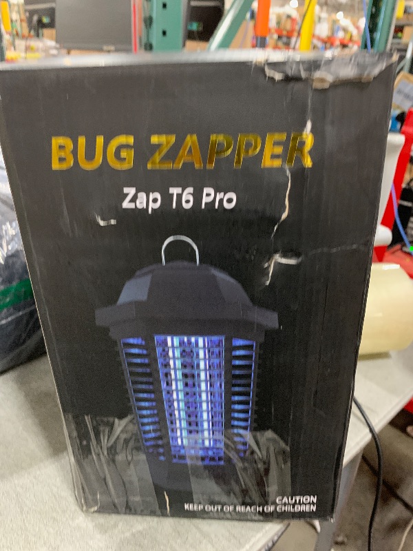 Photo 1 of GOOTOP Bug Zapper Outdoor, Mosquito Zapper, Electric Fly Zapper, Mosquito Killer, Fly Traps, 3 Prong Plug, Flying Insects Zapper Indoor Outdoor 90-130V, 4200V, ABS Plastic Outer (Black)