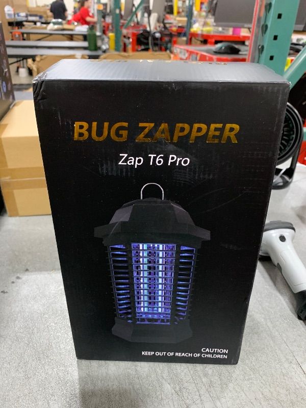 Photo 1 of GOOTOP Bug Zapper Outdoor, Mosquito Zapper, Electric Fly Zapper, Mosquito Killer, Fly Traps, 3 Prong Plug, Flying Insects Zapper Indoor Outdoor 90-130V, 4200V, ABS Plastic Outer (Black)