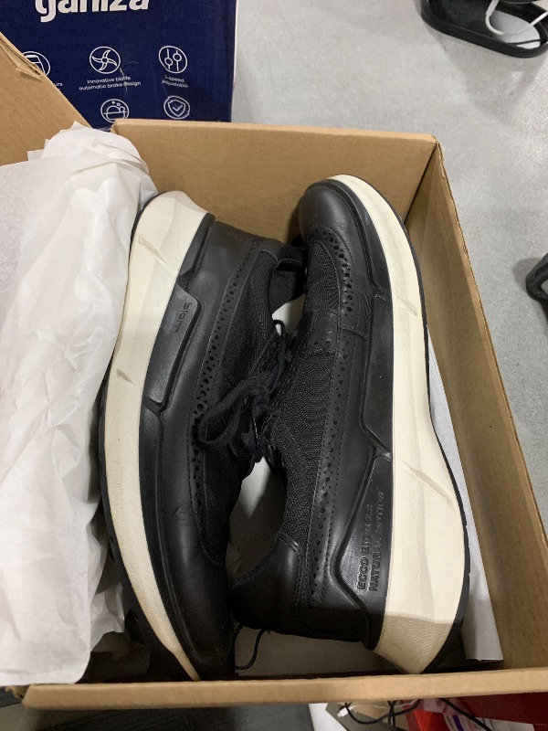 Photo 1 of ECCO Men's Biom 2.2 Brogue Sneaker, Black/Black, 10-10.5