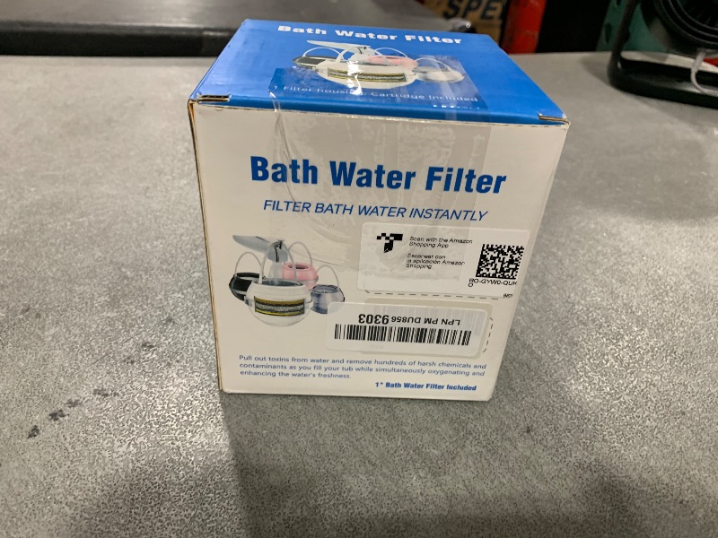 Photo 1 of Bath Bathtub Shower Water Filter for Tub Faucet - Hard Water Softener - Remove Contaminants,Chlorine and Fluoride - Improves Skin, Hair and Nails Condition, White, BTBF-051