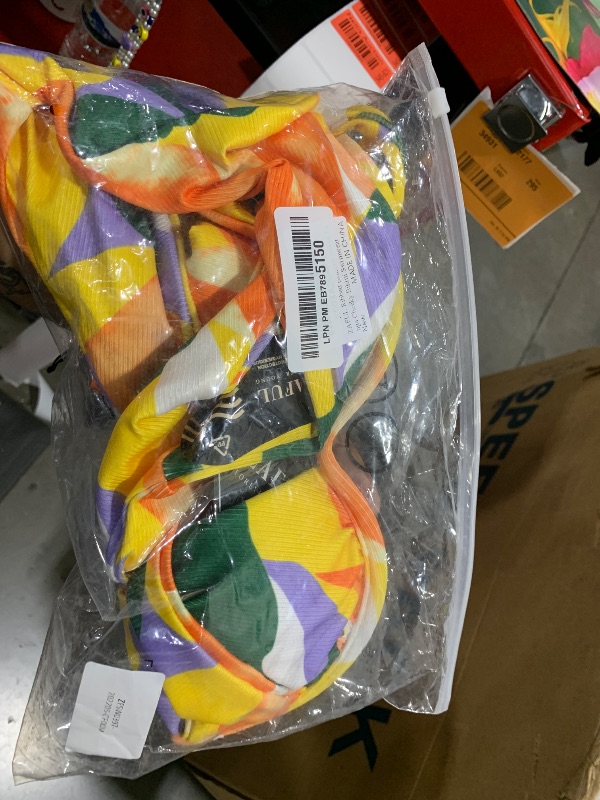 Photo 1 of ZAFUL Ribbed Braided Straps Tanga Cheeky Bikini Swimwear (SIZE UNKNOWN)
