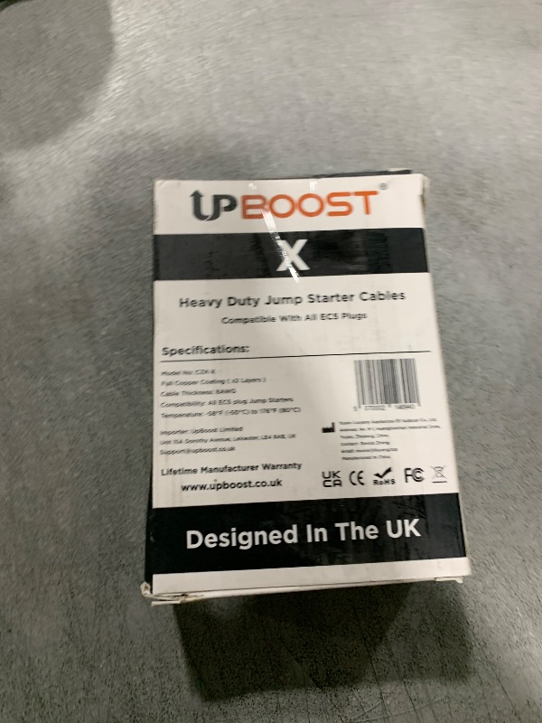 Photo 1 of UpBoost X - Heavy Duty Jump Starter Replacement Cables | Double Layer Copper Coating | 12V Car Battery Booster Jumper Emergency Cable | EC5 Jump Starter Compatible