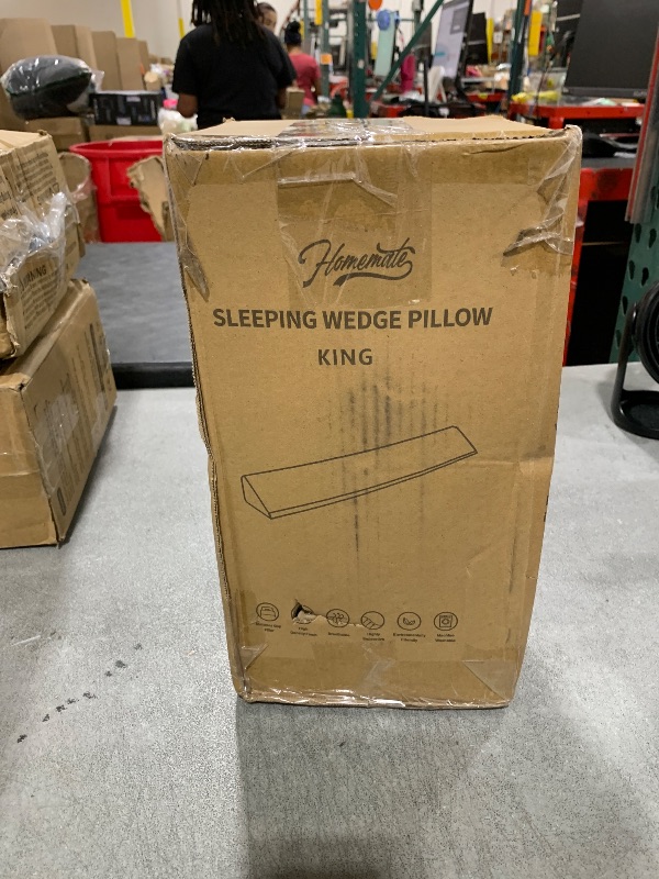 Photo 1 of Homemate King Size?76"x10"x6"? Bed Wedge Pillow for Headboard - Bed Gap Filler(0-8") - Triangle Bloster Pillow Wedge - White