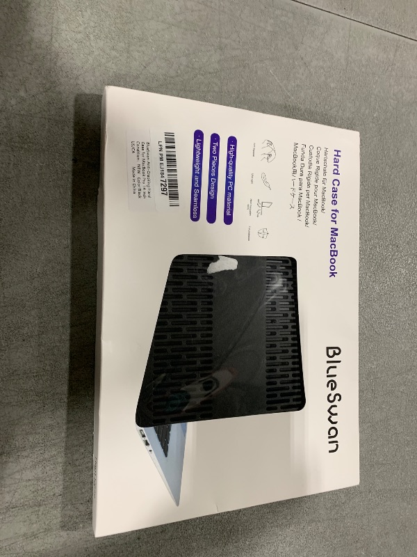 Photo 1 of BlueSwan Anti-Cracking Hard Shell Case Compatible with MacBook Pro 14-inch 2025 2024-2021 Release M4 M3 M2 M1 Pro/Max Chip, Anti-Fingerprint Soft TPU Bumper, Frosted Black