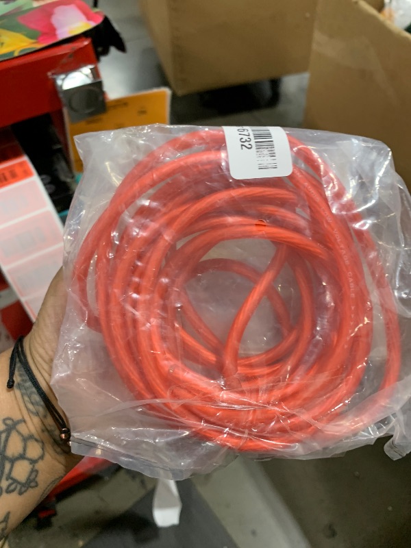 Photo 1 of 10 Gauge Wire (25FT Each, Red/Black), Low Voltage Primary Automotive Power or Ground Wire, Battery Cable, 10AWG, Car Audio, Amp Wiring, Electrical, Translucent Jacket, CCA, with 10 Heat Shrink Tubing