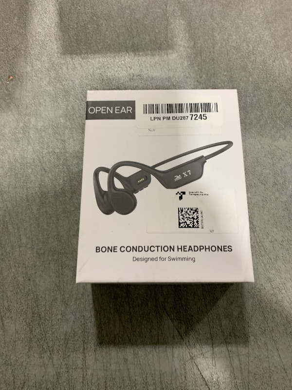 Photo 1 of Swimming headphones-bone conduction headphones, IP68 waterproof built-in MP3 player 32G memory, underwater swimming headphone, wireless open Earphones Bluetooth 5.3, for running, cycling (black)