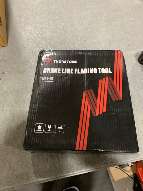 Photo 1 of Thorstone Double & Single Flaring Tool Kit for Brake Line and Brass Tubing Tool with Extra Adapters, 45 Degrees, Red