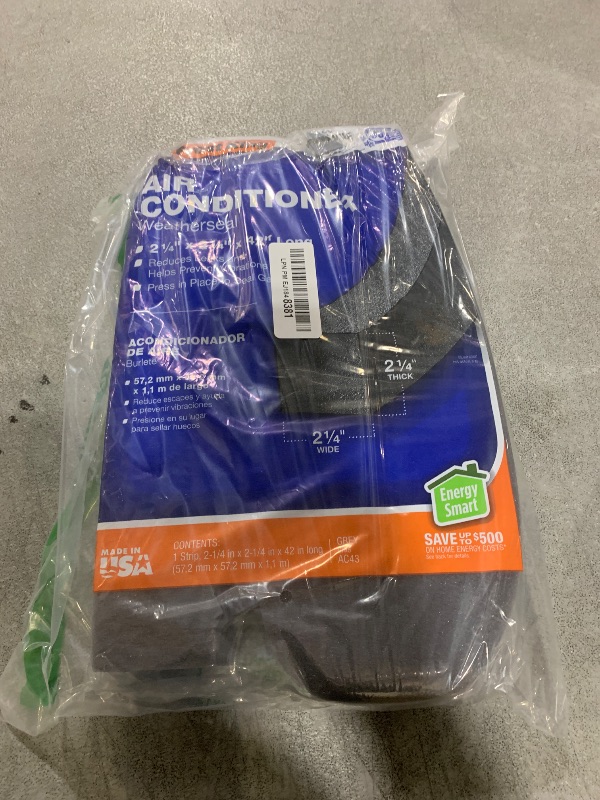 Photo 1 of THERMWELL Frost King AC43H Air Conditioner Weatherseal Tape, 2-1/4 by 2-1/4 by 42-Inch