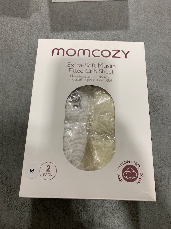 Photo 1 of Momcozy Best Wishes Muslin Standard Fitted Crib Sheets, 52"x28", 2 Pack Soft Breathable Natural Cotton Baby Mattress Sheet, 360° Mattress Wrapping Boys Girls Neutral Toddler Bed Sheet, Farming Joy