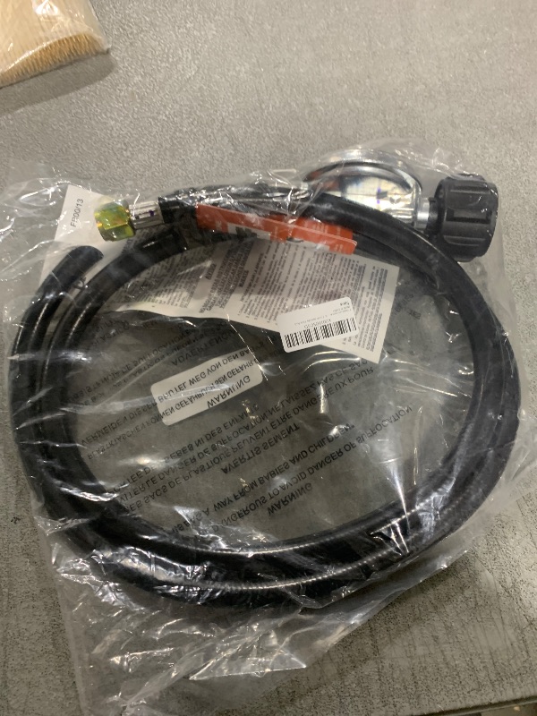 Photo 1 of DOZYANT 5 Feet Universal QCC1 Low Pressure Propane Regulator Grill Replacement with 5 FT Hose for Most LP Gas Grill, Heater and Fire Pit Table, 3/8 inch Female Flare Nut