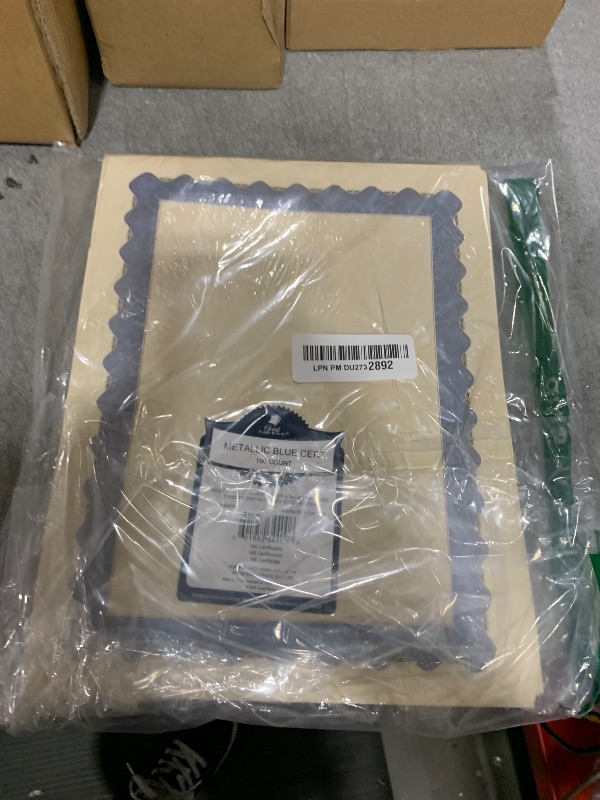 Photo 1 of Great ! Metallic Border Certificate, 8.5"x 11", 100 Count (934400)