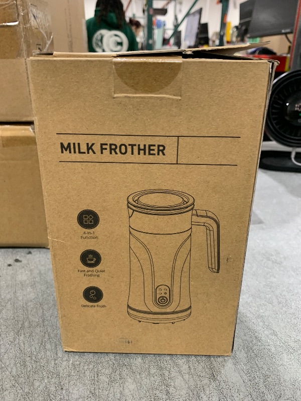 Photo 1 of Ovetedot Milk Frother, 4-in-1 Milk Frother and Steamer, Automatic Hot and Cold Foam Maker and Milk Warmer