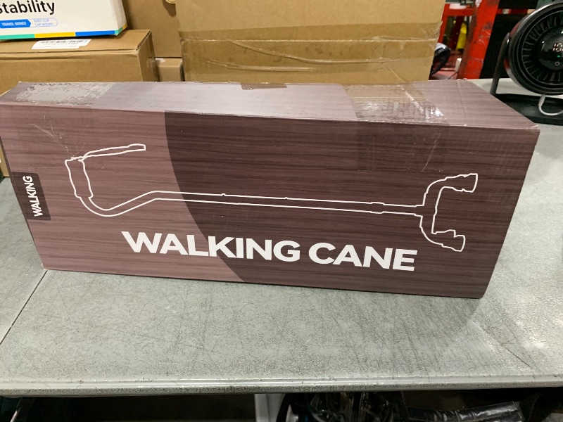 Photo 1 of LIXIANG Unisex Walking Canes, Foldable, Adjustable, 4-pronged Base, Foam Handles Heavy Duty Stable Walker for Seniors and Adults Canes for Men for Stability