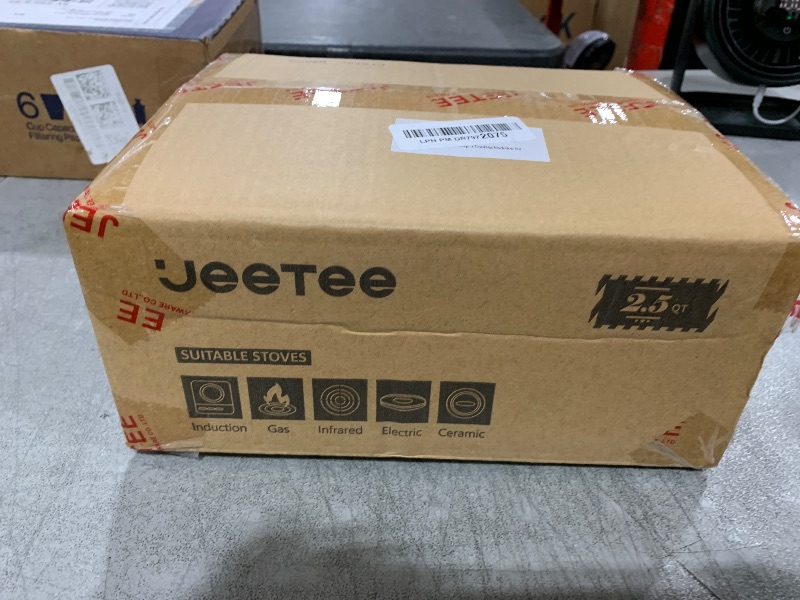 Photo 1 of JEETEE 2.5 Quart Sauce Pan with Lid, Non Stick Small Pot with Coating, Masterclass Cookware Sauce Pot for Cooking, PFOA/PFOS Free
