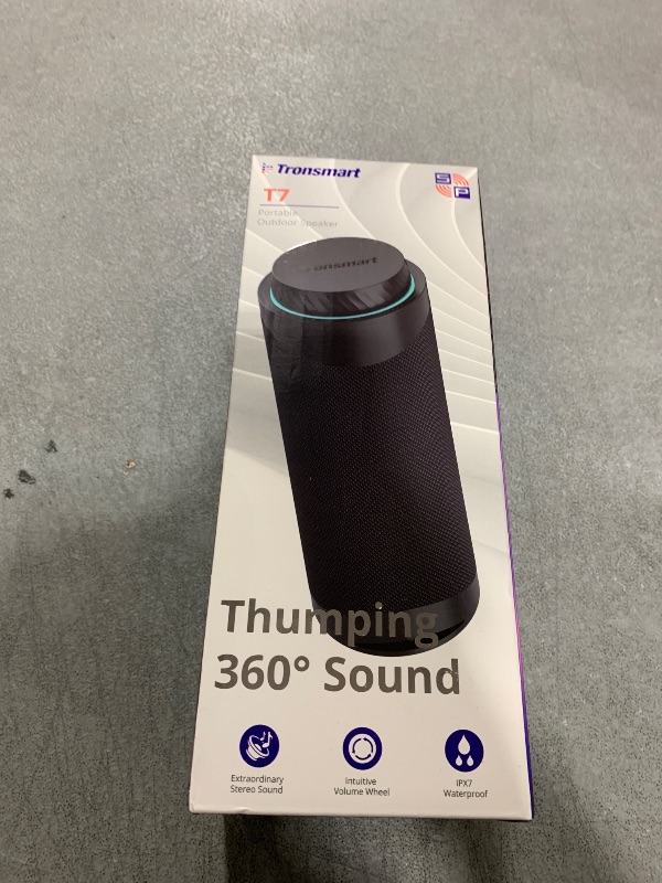 Photo 1 of Tronsmart T7 Portable Bluetooth Speakers with 30W 360°Surround Sound, Bluetooth 5.3, Enhanced Bass, Wireless Stereo Pairing, Custom EQ via APP, IPX7 Waterproof Speaker for Party, Home, Outdoor(Pink)