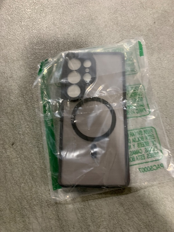 Photo 1 of OWKEY Samsung Galaxy S25 Ultra Case 6.86'', Magnetic S25 Ultra Case for Magsafe with Tempered Glass Screen, [Shockproof Military] Translucent Back Slim Bumper Cover Phone Case Galaxy S25 Ultra, Black