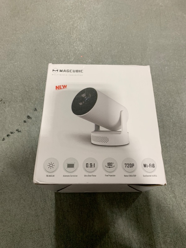 Photo 1 of Magcubic Mini Projector 4K support with WiFi 6 and Bluetooth 5.4, 5w Soundbase Speaker, Auto Vertical Keystone 180°Rotatable Portable Proyector for Home Bedroom Outdoor HY300Pro+