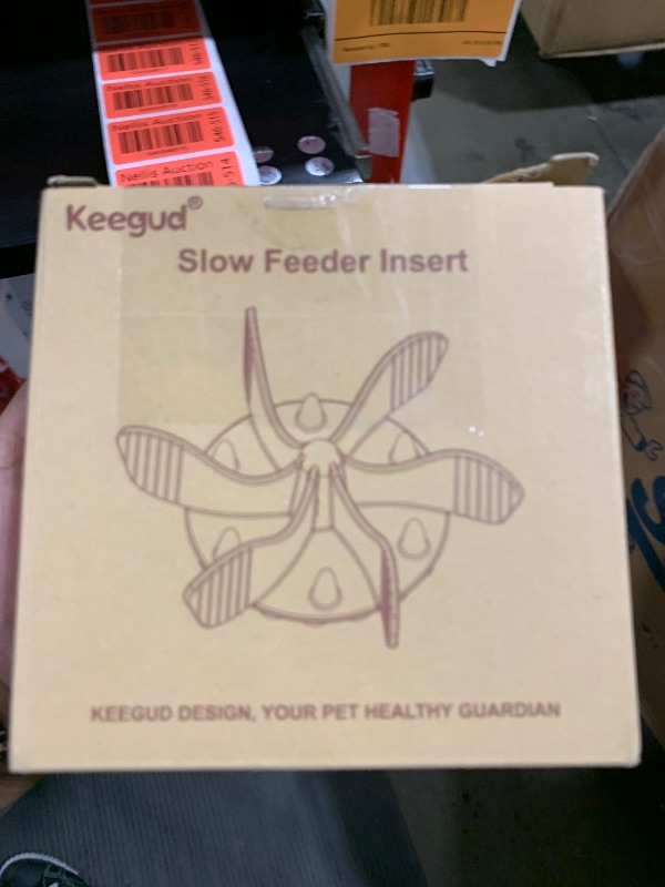 Photo 1 of Keegud Slow Feeder Dog Bowls Insert [36 Octopus Suction Cups] Super Firm Slow Eating Bowl [Cuttable] for Small Breed and Medium Size Dog Compatible with Regular and Elevated (Spiral)