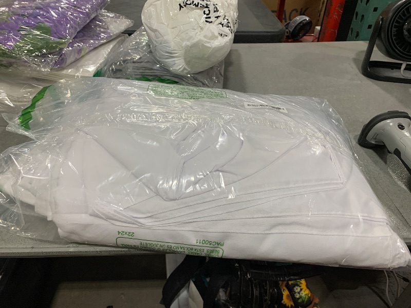 Photo 1 of RAINISH 8 Pack White Table Cloth 60 x 102 Inch Polyester tablecloths for 6 Foot Rectangle Tables, Stain and Wrinkle Resistant Washable Fabric White Table Covers for Parties, Wedding, Banquet, Dining