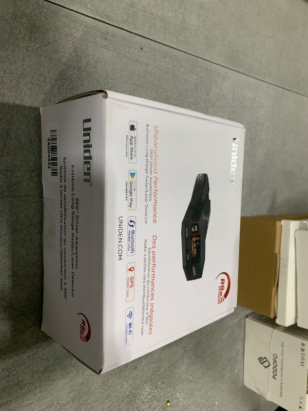 Photo 1 of Uniden R8W (New Model) Extreme Long Range Laser/Radar Detector, 360° Awareness, Directional Arrows, Wi-Fi, Bluetooth, GPS, Real-Time Voice Alerts, Red Light & Speed Camera Alerts, R/TACH App