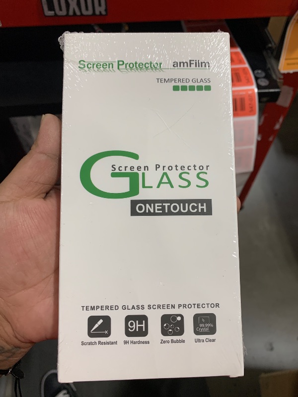 Photo 1 of amFilm OneTouch Glass Screen Protector for iPhone 11, iPhone XR (6.1") with Easy Installation Kit, Tempered Glass, 2 Pack