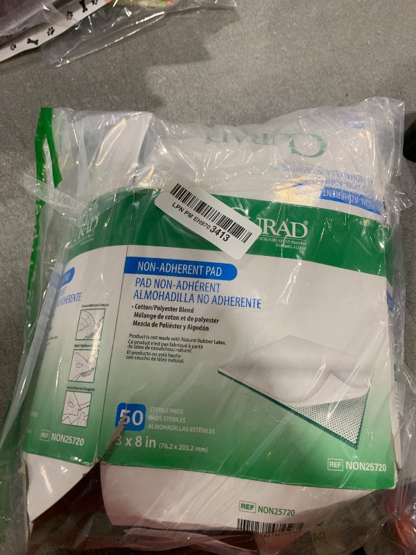 Photo 1 of CURAD Sterile Non-Adherent Pad, 3x8 (Pack of 50)
