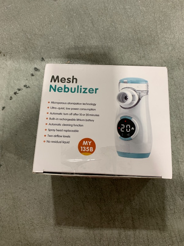 Photo 1 of Misty Nebulizer, Portable Nebulizer with Intuitive LED Interface and Auto-Cleaning, Handheld Nebulizer for Adults Kids