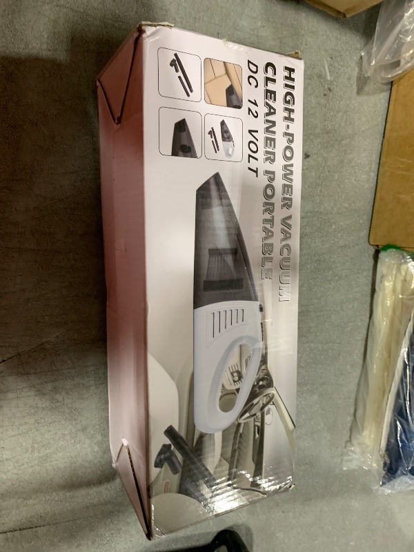 Photo 1 of Handheld Car Vacuum Cleaner with 8000PA Powerful Suction, Portable Car Vacuum Cleaner with 2 Filters, Mini Brush, Lightweight, 0.34L Capacity, Essential Accessories