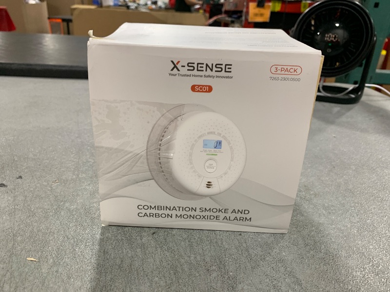 Photo 1 of X-Sense  Detector Carbon Monoxide Detector Combo, 10-Year Battery Smoke Detector with Display, Auto-Check, 3-Pack