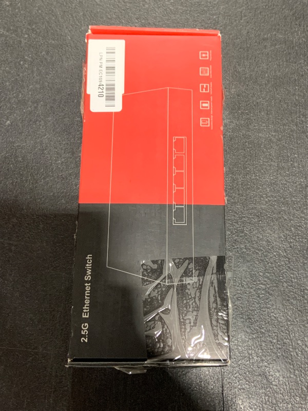 Photo 1 of 5-Port 2.5Gb Ethernet Switch,25Gbps High-Speed Unmanaged Switch,5 x 2.5GBASE-T Ports,Fanless Metal Design, Wall Mountable,Plug - Play