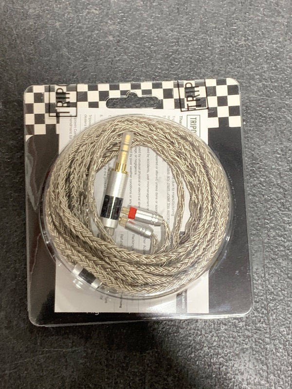 Photo 1 of Linsoul Tripowin Zonie IEM Cable, 2m Long Earbud Cord, 16 Core Silver Plated Earphone Cable, in Ear Monitor Wire for Audiophile Musician (2Pin)