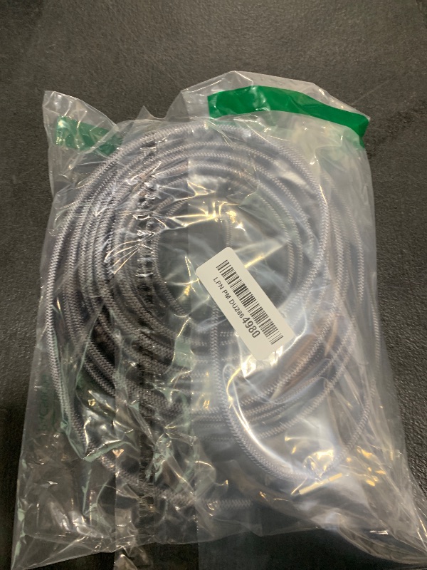Photo 1 of looyotul 4k Hdmi Cable 50ft Ultra High Speed HDMI 2.0 Cable 4K@60HZ 3D ARC Gold Plated Connector Ethernet Audio Video Return HDMI Cord for UHD TV Monitor Laptop Xbox PS4/PS5 Roku TV ect.(Silvery) ?