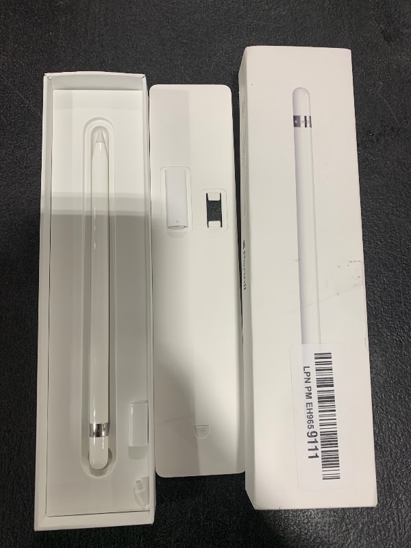 Photo 1 of Apple Pencil (1st Generation): Device Compatibility Check Required - Pixel-Perfect Precision and Industry-Leading Low Latency, Perfect for Note-Taking, Drawing, and Signing documents.