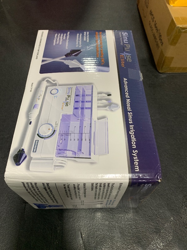 Photo 1 of SinuPulse Elite Advanced Nasal Irrigation System with 30 SinuAir Saline Packets, Pulsating Nasal Congestion Relief & Sinus Rinse Machine, More Effective Than Neti Pot or Nose Spray