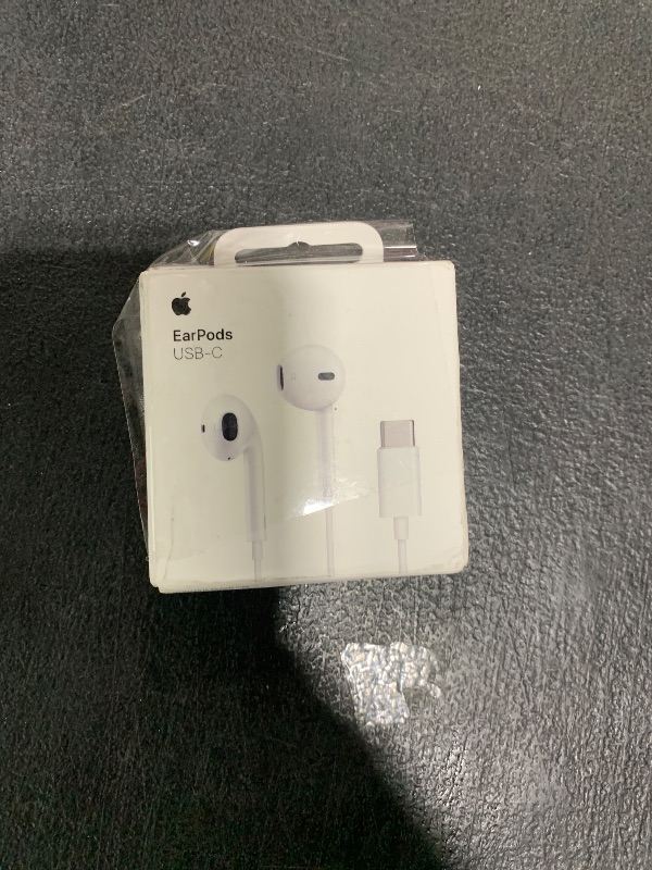 Photo 1 of Apple EarPods Headphones with USB-C Plug, Wired Ear Buds with Built-in Remote to Control Music, Phone Calls, and Volume